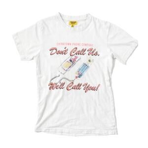 Chinatown Market Graphic T-Shirt Size Small Unisex | Streetwear Retro Phone Tee